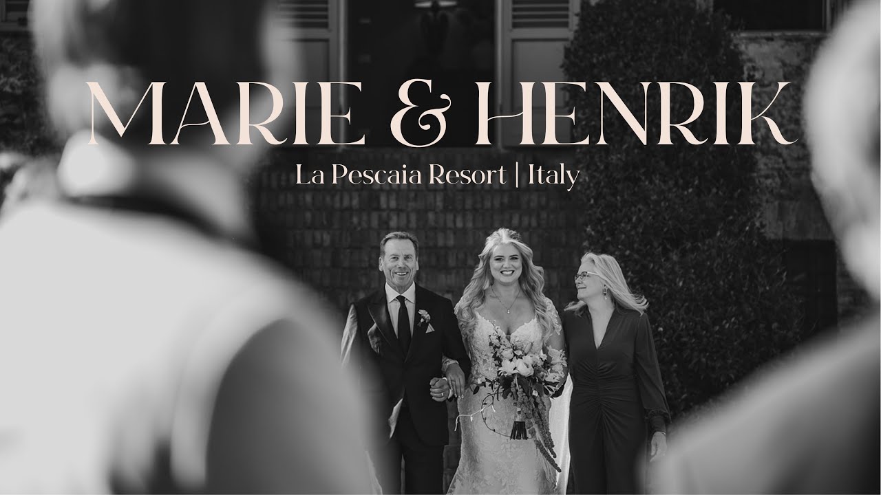 Epic International Love Story | La Pescaia Resort Tuscany Wedding Film | Marie & Henrik