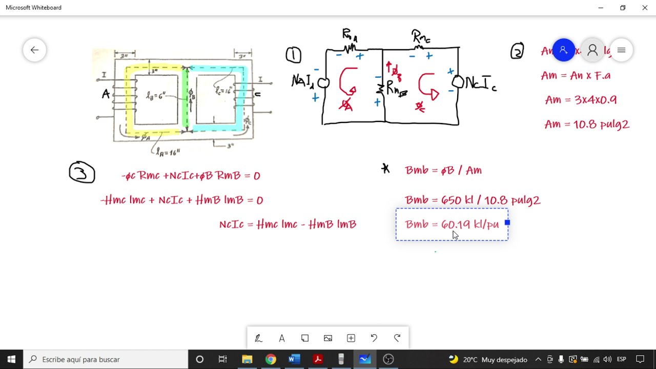 EJERCICIO APLICATIVO 6/7 de CIRCUITOS MAGNETICOS 💥 MAQUINAS ELECTRICAS ESTATICAS (Maquinas 1)