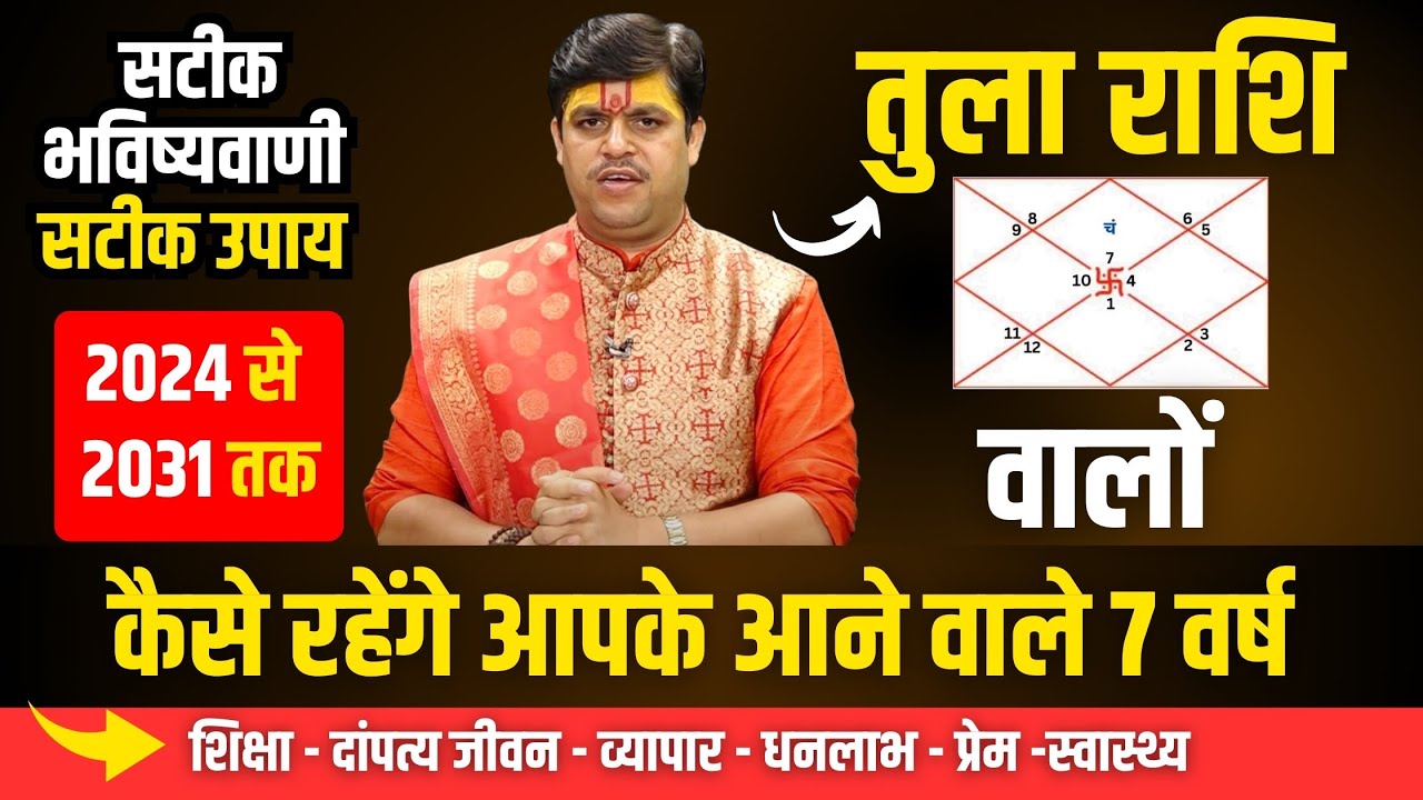 तुला राशि वालों कैसे रहेंगे आपके आने वाले 7 वर्ष। Detailed Analysis libra Sign | Ach Raj Mishra