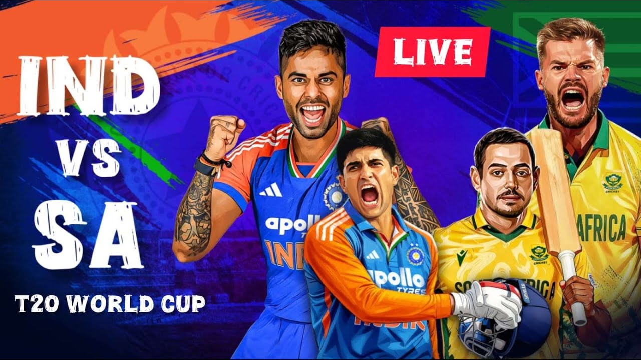 🔴LIVE: India vs South africa T20 world cup full match
