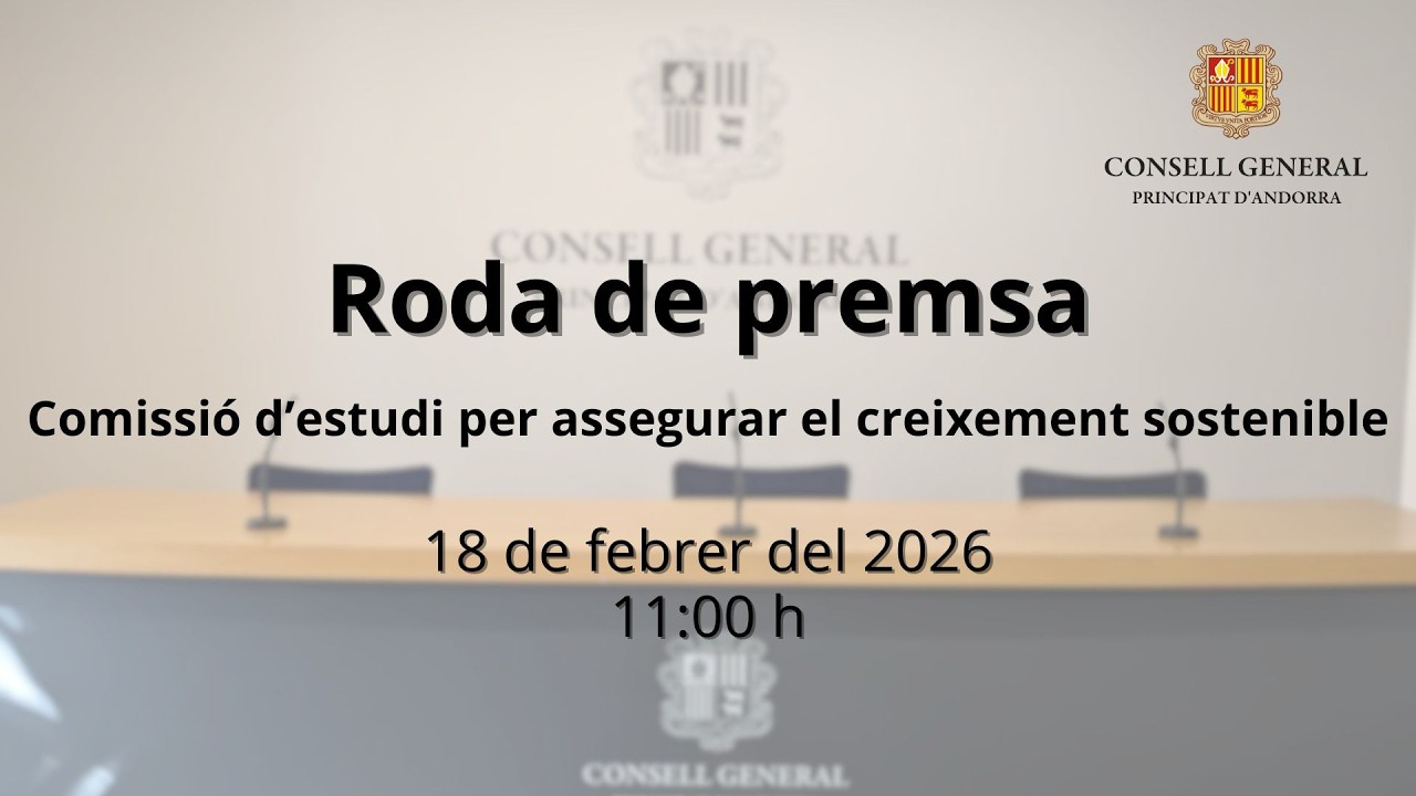 Roda de premsa de la Comissió d'estudi per assegurar el creixement sostenible