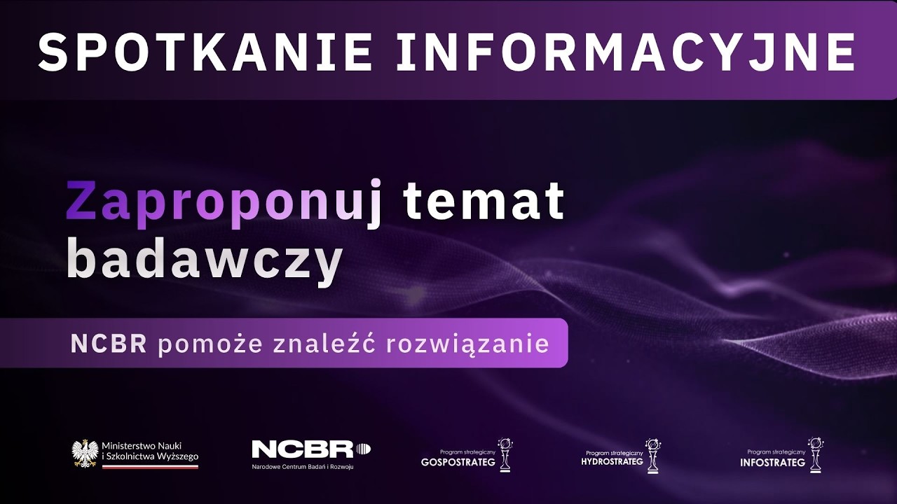 Zaproponuj temat badawczy. NCBR pomoże znaleźć rozwiązanie
