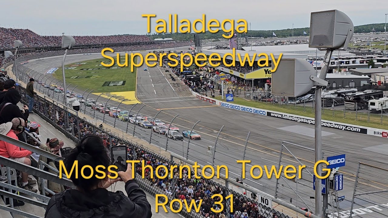 Talladega Superspeedway Viewing Perspective Moss Thornton Tower G Row 31