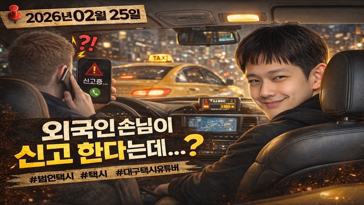 2026년 02월 25일 외국인 손님이 신고 한다는데.. #법인택시 #택시 #대구택시유튜버