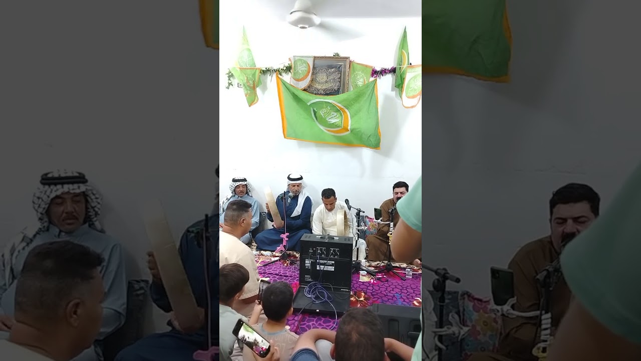 المداح محمود ارواك الرفاعي وبحضور المداح ثامر الجبوري وبحضور المداحين في دار الحاج ابو مؤيد الجبوري 