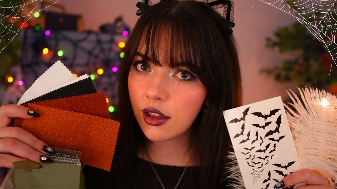 ASMR Designing Your Halloween Costume 🎃🐈‍⬛🕯️(personal questions, measuring, color analysis)