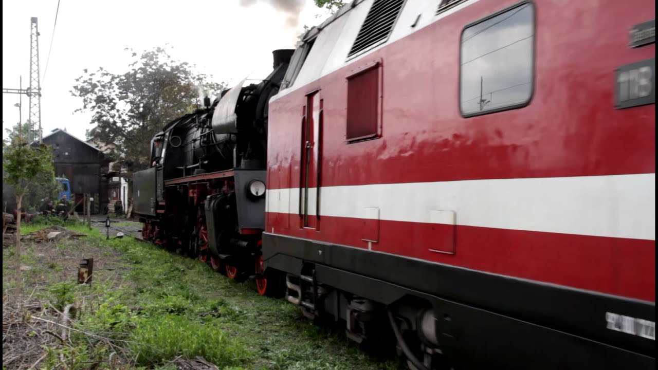 Lokomotivy 118 770-7 a 35 1097-1 ve výtopně Zlíchov