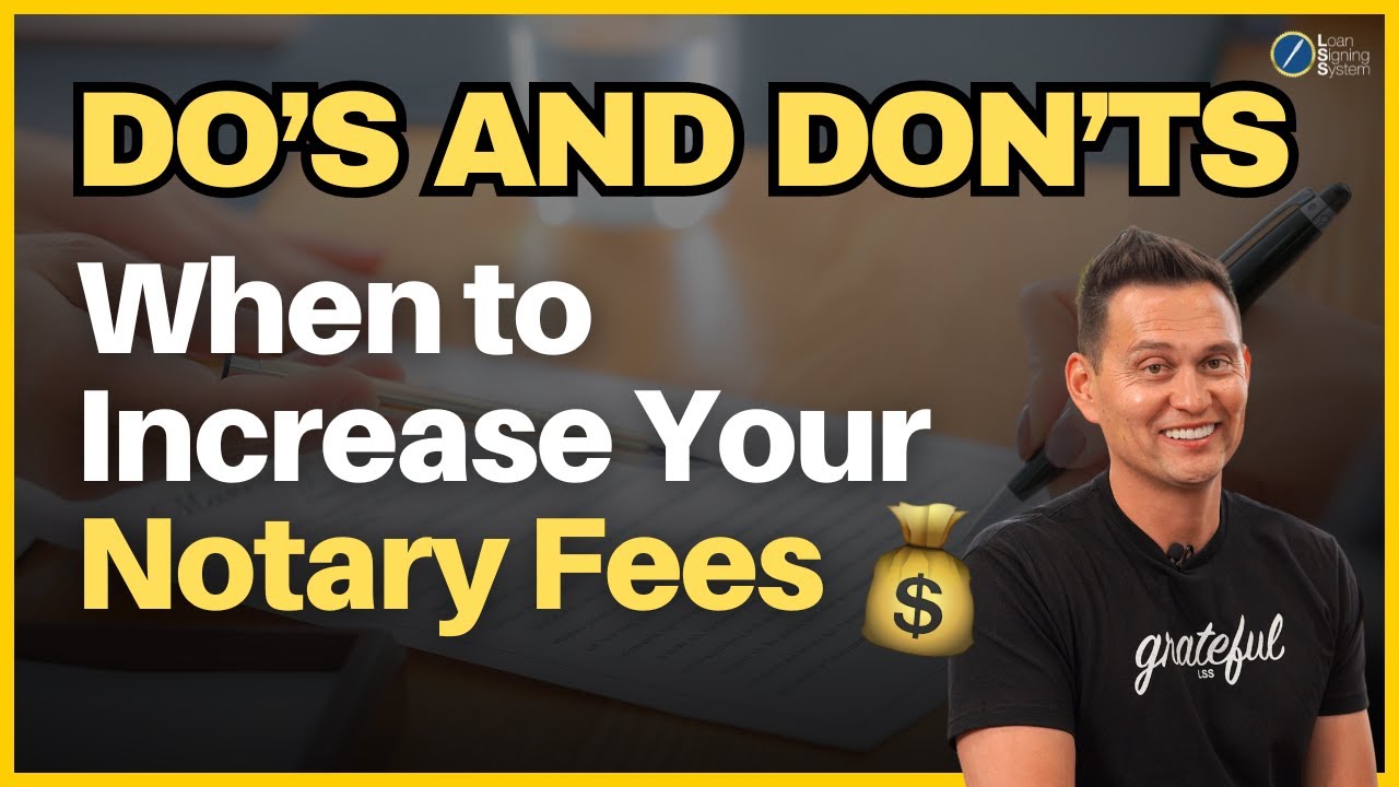 When to Increase Your Notary Fees as a Signing Agent and Why it Matters