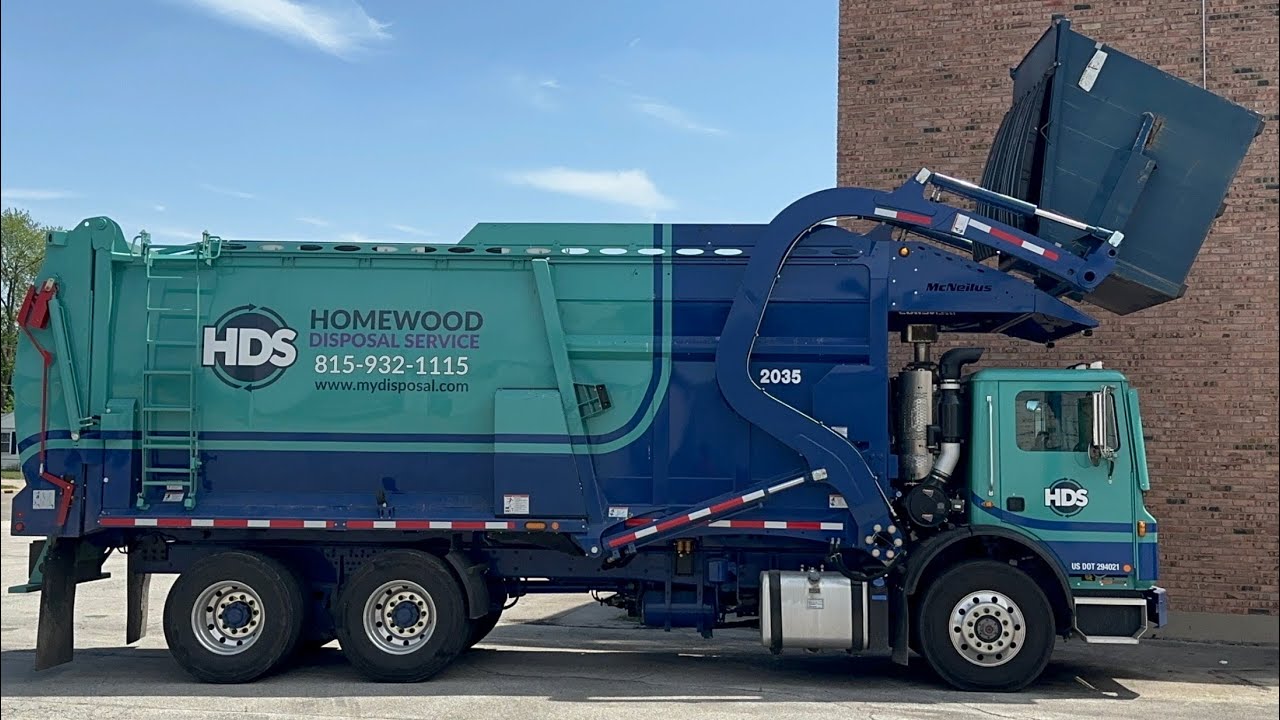 Brand New Homewood Disposal Mack MRU McNeilus Meridian Garbage Truck