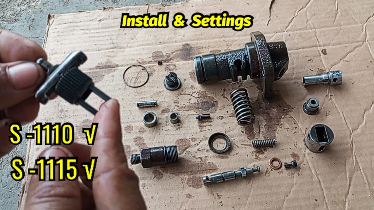 Uninstall & Install Plunger Diesel Engine S 1110/ S1115 Settings