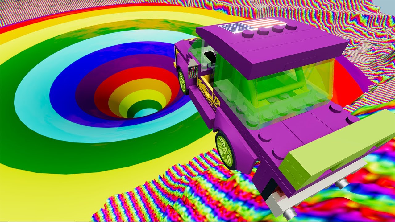 Random Lego Car Jumps & Crashes #4 -  BeamNG.Drive