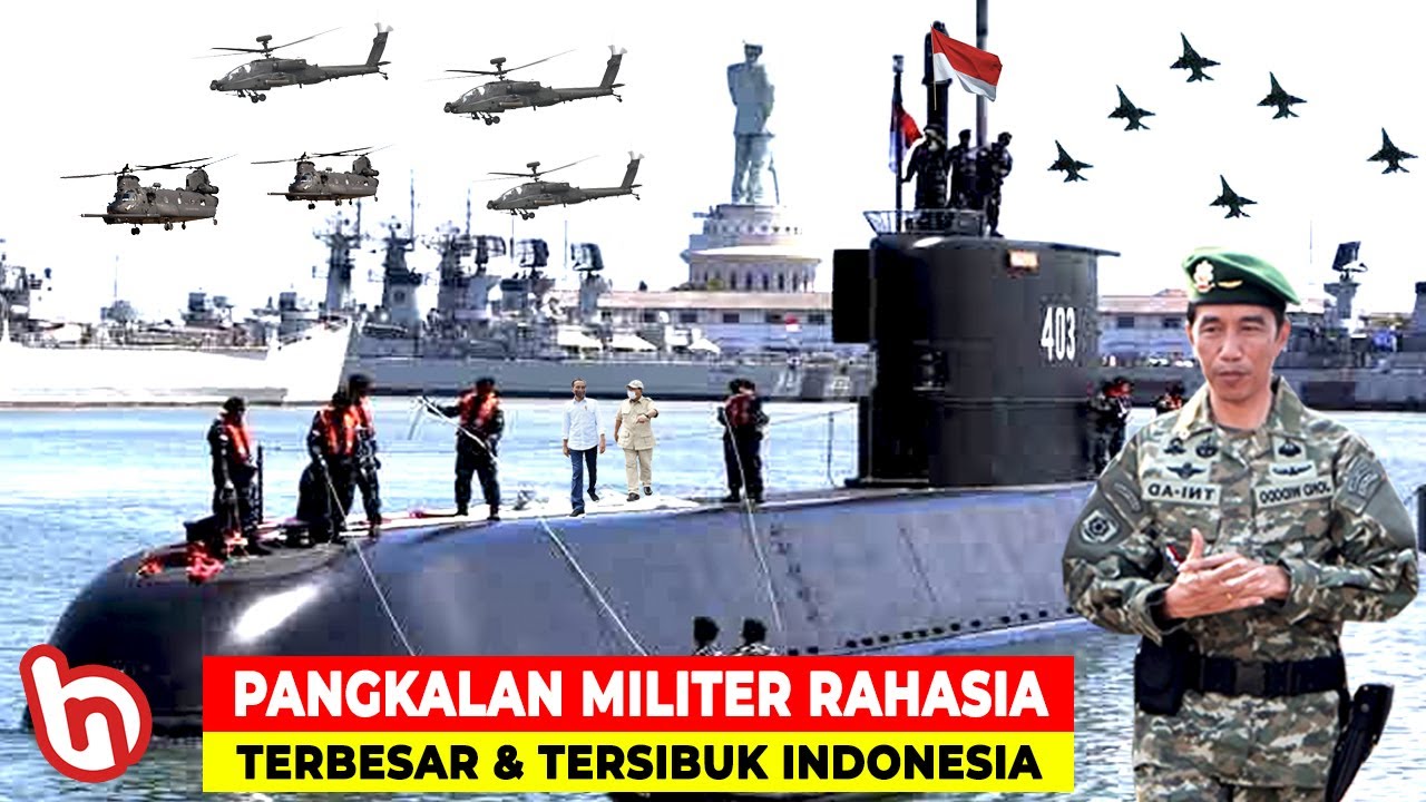 MAKIN DITAKUTI PARA PENJAJAH! Inilah Pangkalan Militer Rahasia  Terbesar & Tersibuk Milik Indonesia
