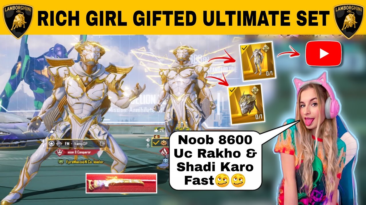 Random Rich Youtuber Girl Gifted Me 8600 Uc For New Ultimate Majestic Cavalry X-SUIT🥰& Shock by YT