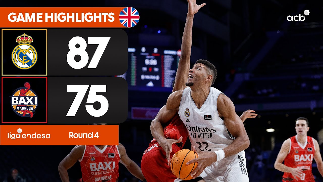 Real Madrid - BAXI Manresa (87-75) GAME HIGHLIGHTS | Liga Endesa 2025-26