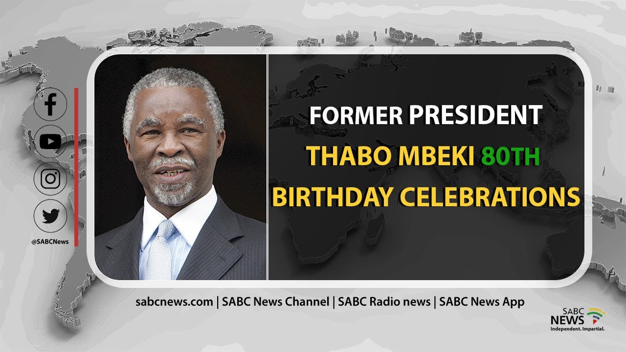 Former President Thabo Mbeki 80th birthday celebrations and gala dinner