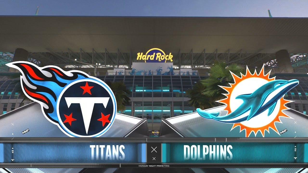 Madden NFL 26 - Tennessee Titans (2-1) Vs Miami Dolphins (2-1) PS5 Simulation Full Gameplay Week 4