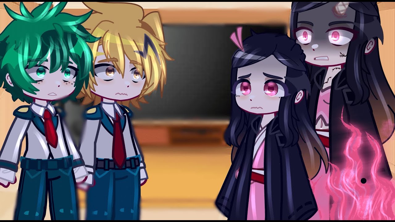 Class 1A React To Nezuko Kamado // MHA // Demon Slayer // Gacha Club