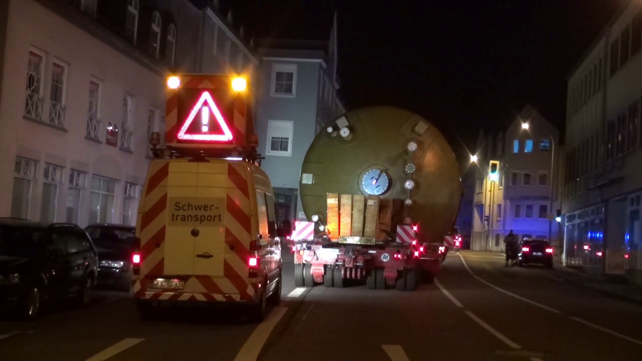 Schwertransporte von der Eifel an die Mosel