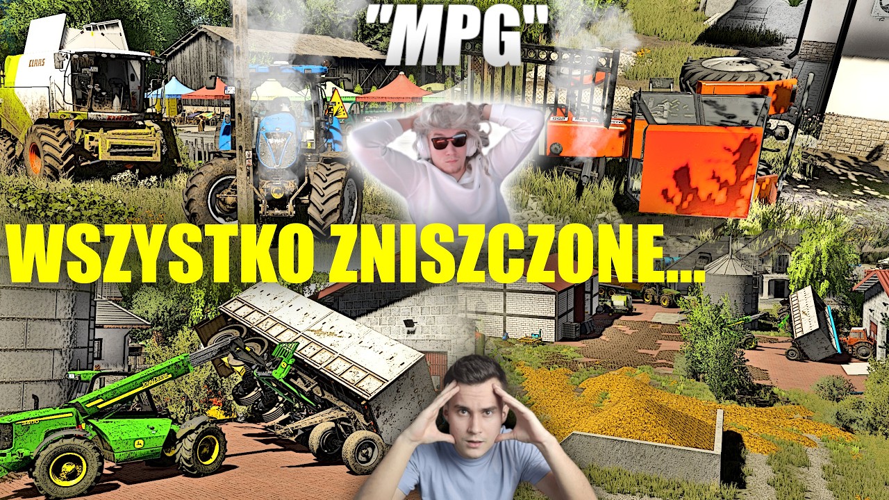 WSZYSTKO ZNISZCZYLI 😭 NEW HOLLAND NA SŁUPIE 😱 ZROBILI DEMOLKĘ CAŁEGO GOSPODARSTWA🔵 