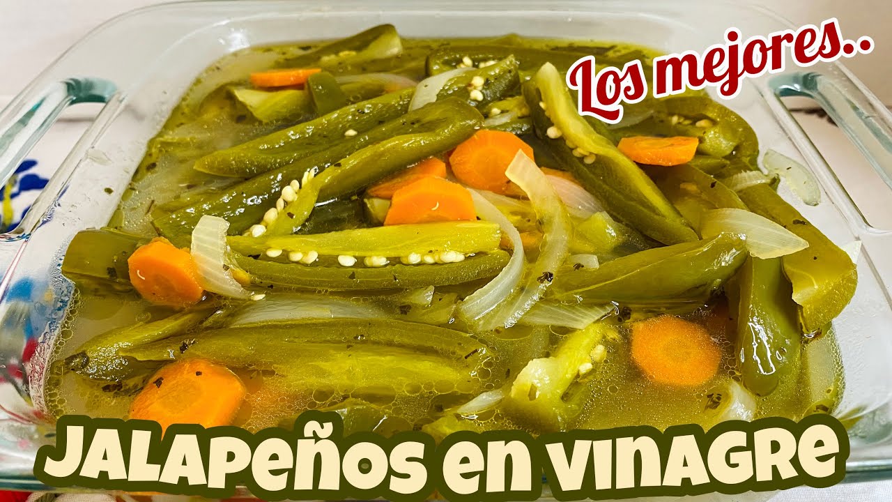 Como hacer LOS MEJORES CHILES JALAPEÑOS en vinagre con un rico sazón de especias