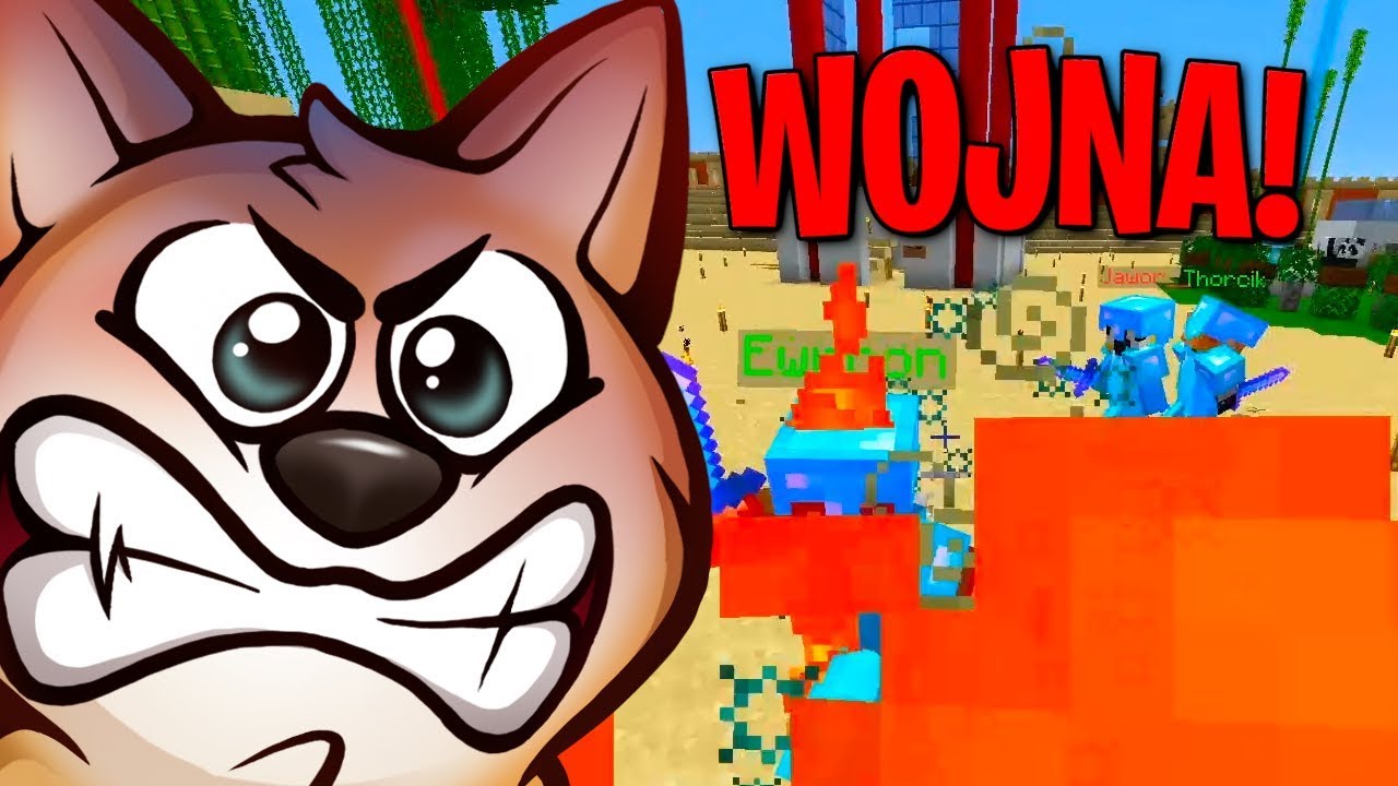 WIELKA KLEPA ZIELONI vs CZERWONi! (Minecraft Kwadratowa Masakra)