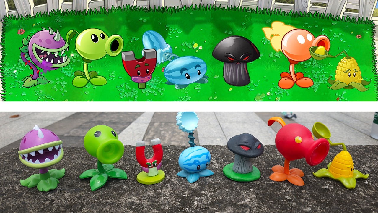 PLANTS VS ZOMBIES ：TOY PLANTS VS GAME PLANTS NEW BATTLE.