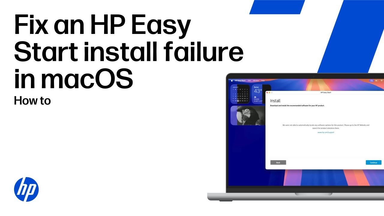 Fix an HP Easy Start install failure in macOS for HP printers | HP Support