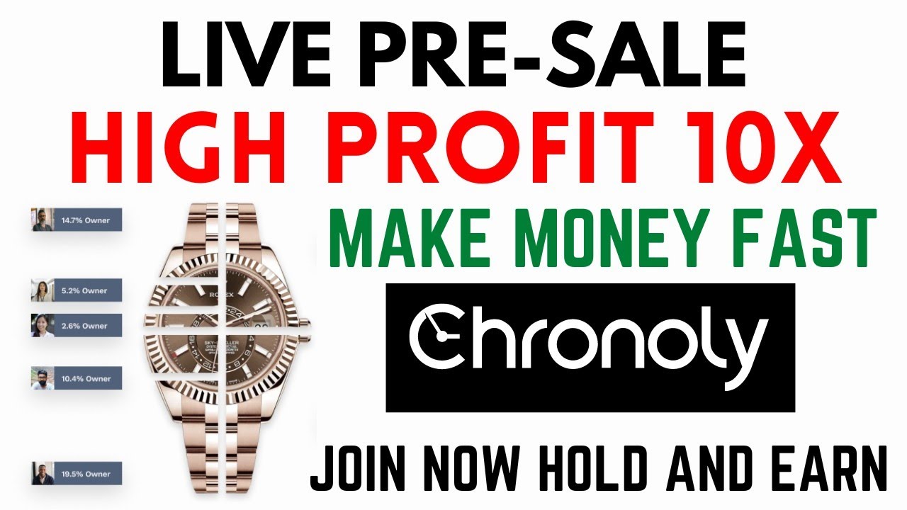 Chronoly website | Annual Roi 105% | token buy in presale |