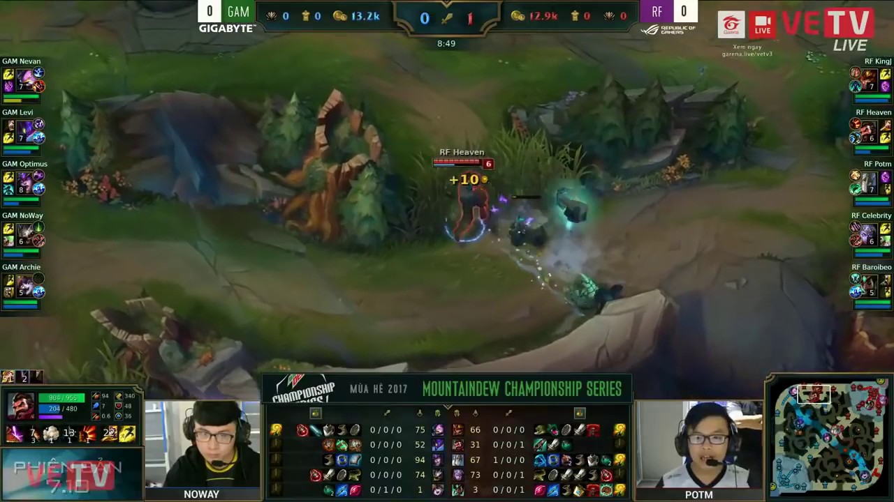 GAM vs RF  [MDCS M&ugrave;a H&egrave; 2017] - Trận 1