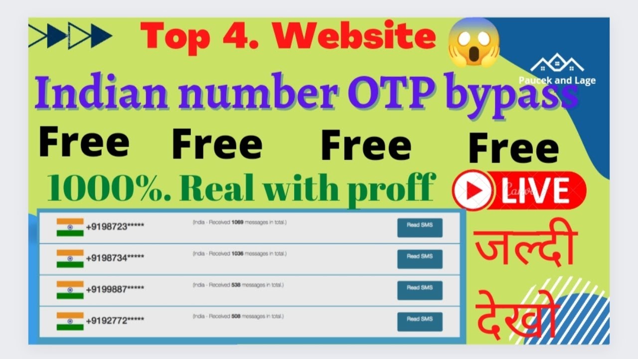 🔥 Indian O|tp Bypass | Indian Virtual Number OTP Bypass 100% Live Proof | #otpbypass  #indiannumber