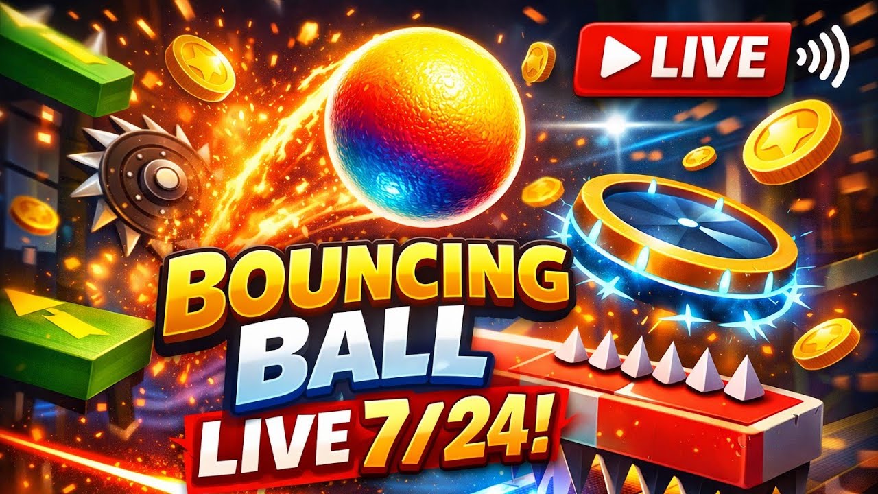 🔴 LIVE 24/7! Bouncing Ball Gameplay You Can’t Blink 😱
