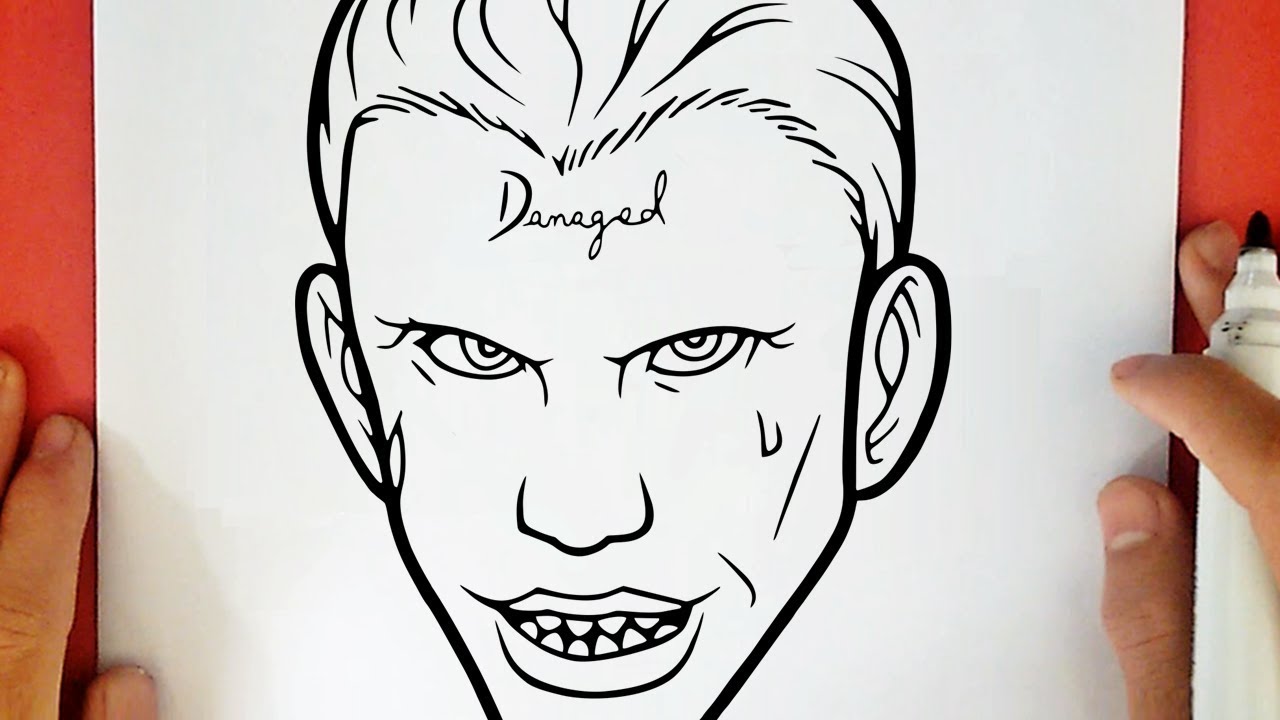 COMMENT DESSINER LE JOKER SUICID SQUAD