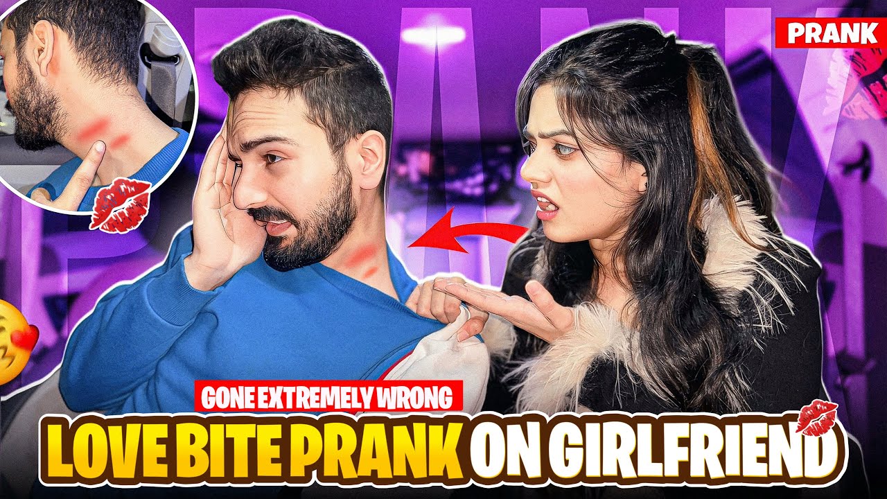 LOVE BITE PRANK ON GIRLFRIEND💋 || RITIKA NE KARDIYA BOHOT BADA KALESH😱