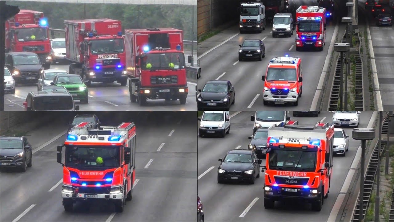 [⚠️Unbekannter Geruch im Labor🚨] Einsatzfahrten 》3×WLF, ELW2 unm. || Berliner Feuerwehr / TD1-3639