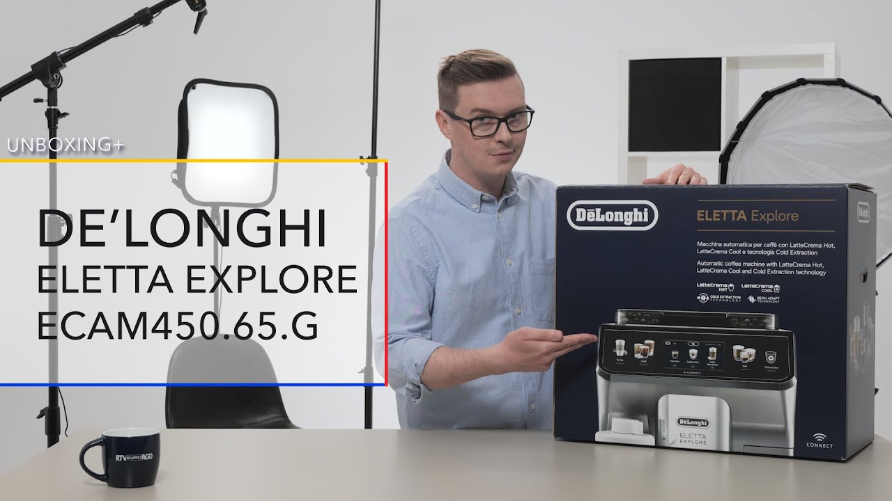 DeLonghi Eletta Explore ECAM450.65.G &ndash; unboxing + konfiguracja &ndash; RTV EURO AGD