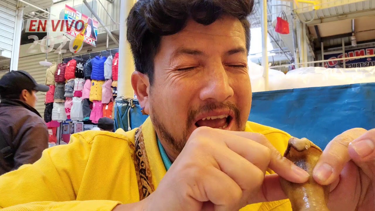 Probando cabeza de cordero ！！