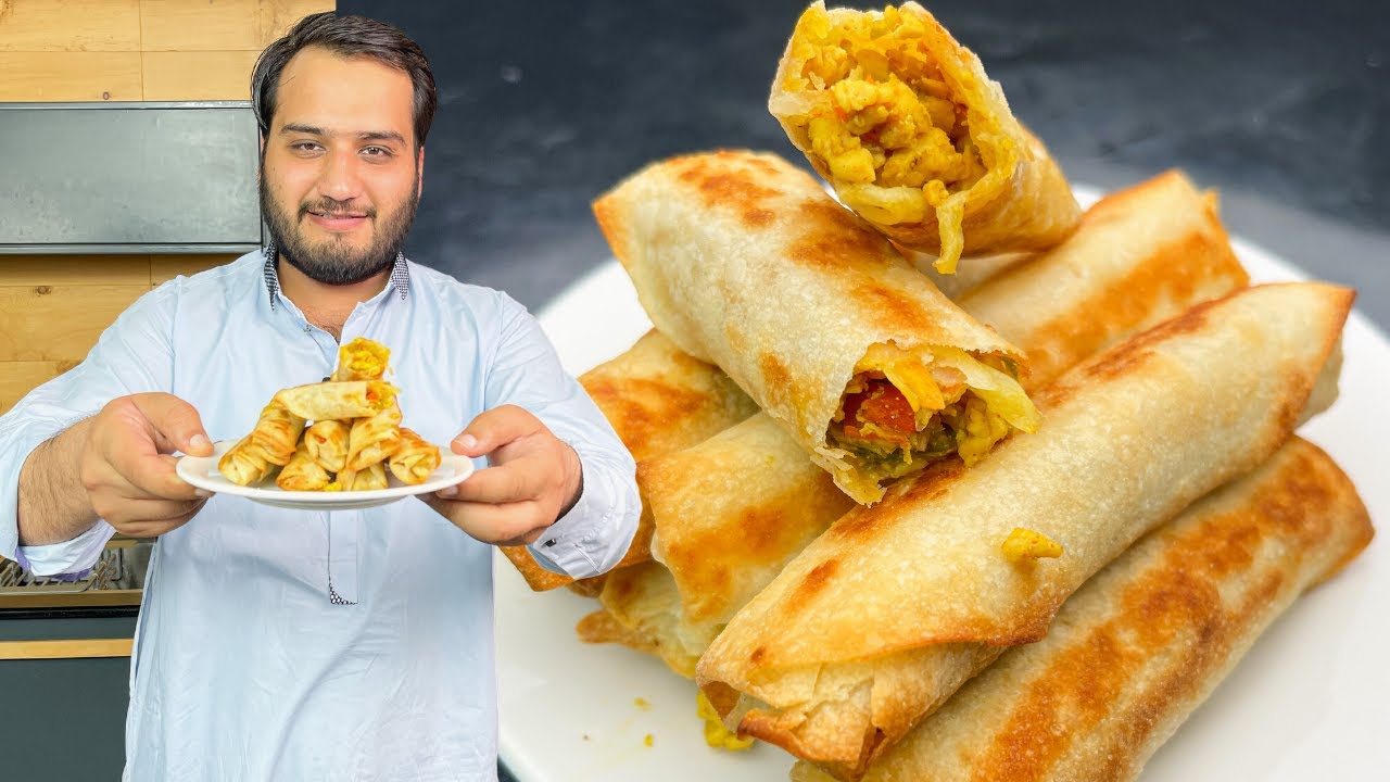 Oil Free Crispy Spring Rolls - Fry without Oil This Ramazan