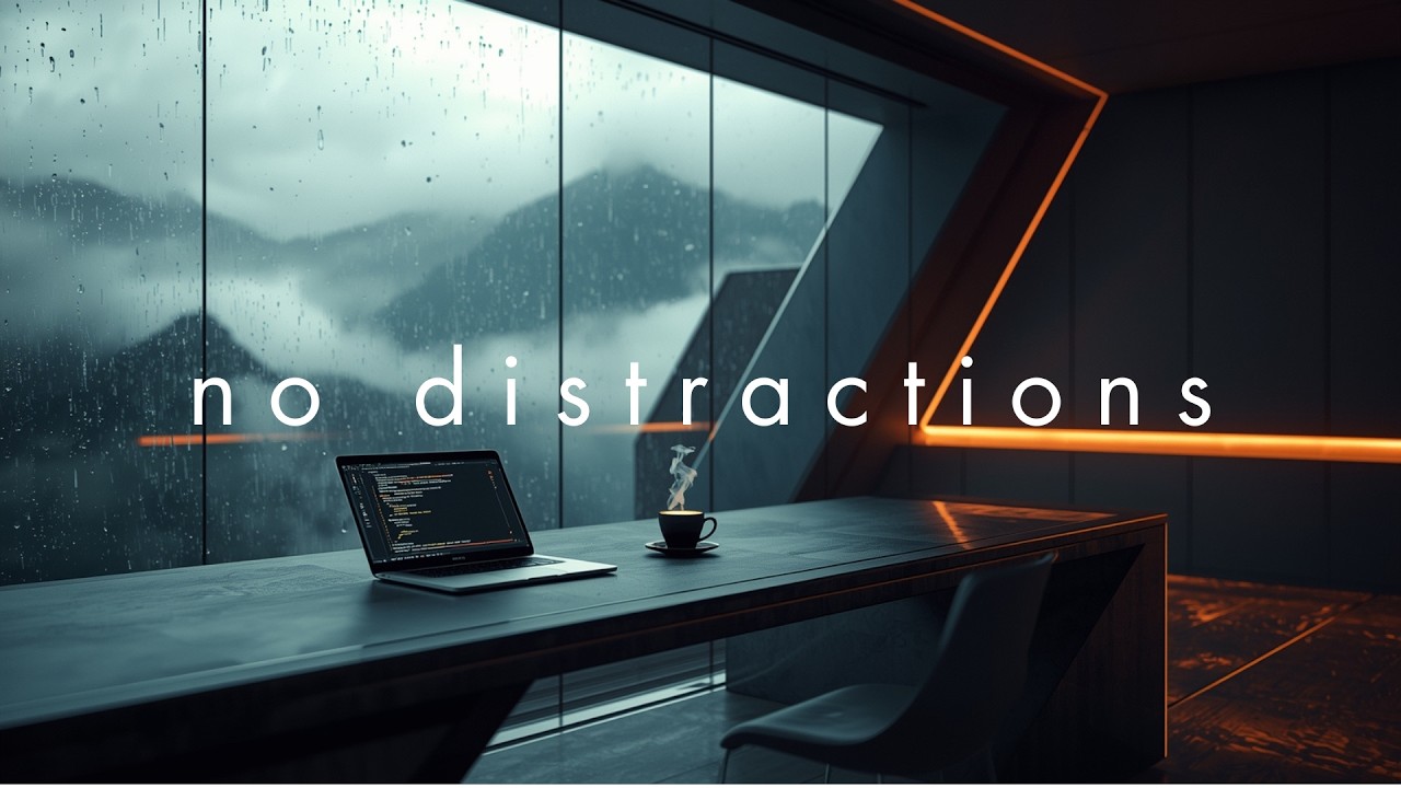 No Distractions: Upbeat Electronic Concentration Music For Studying, Working, and Concentrating