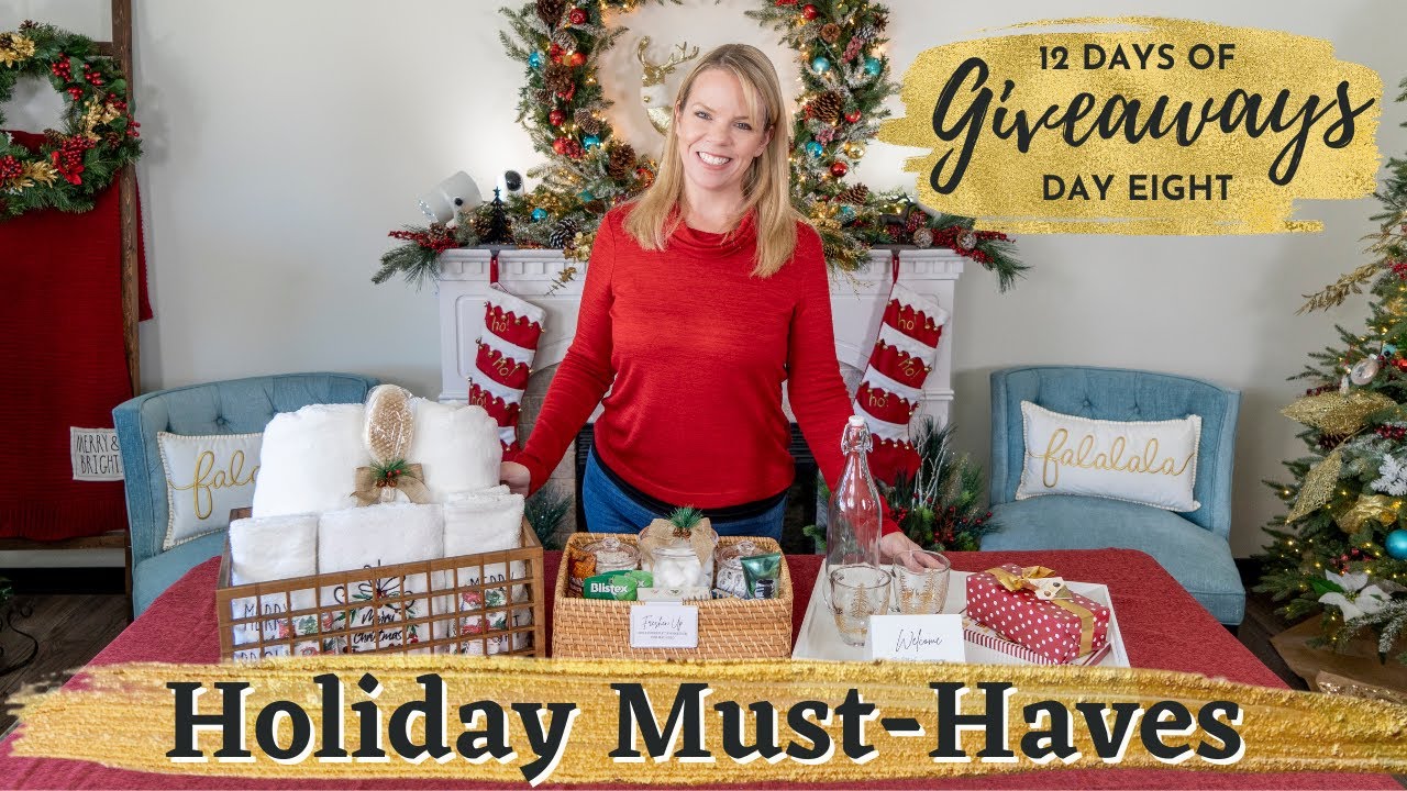 Christmas Must-Haves for Guests & Day EIGHT of 12 Days of Giveaways