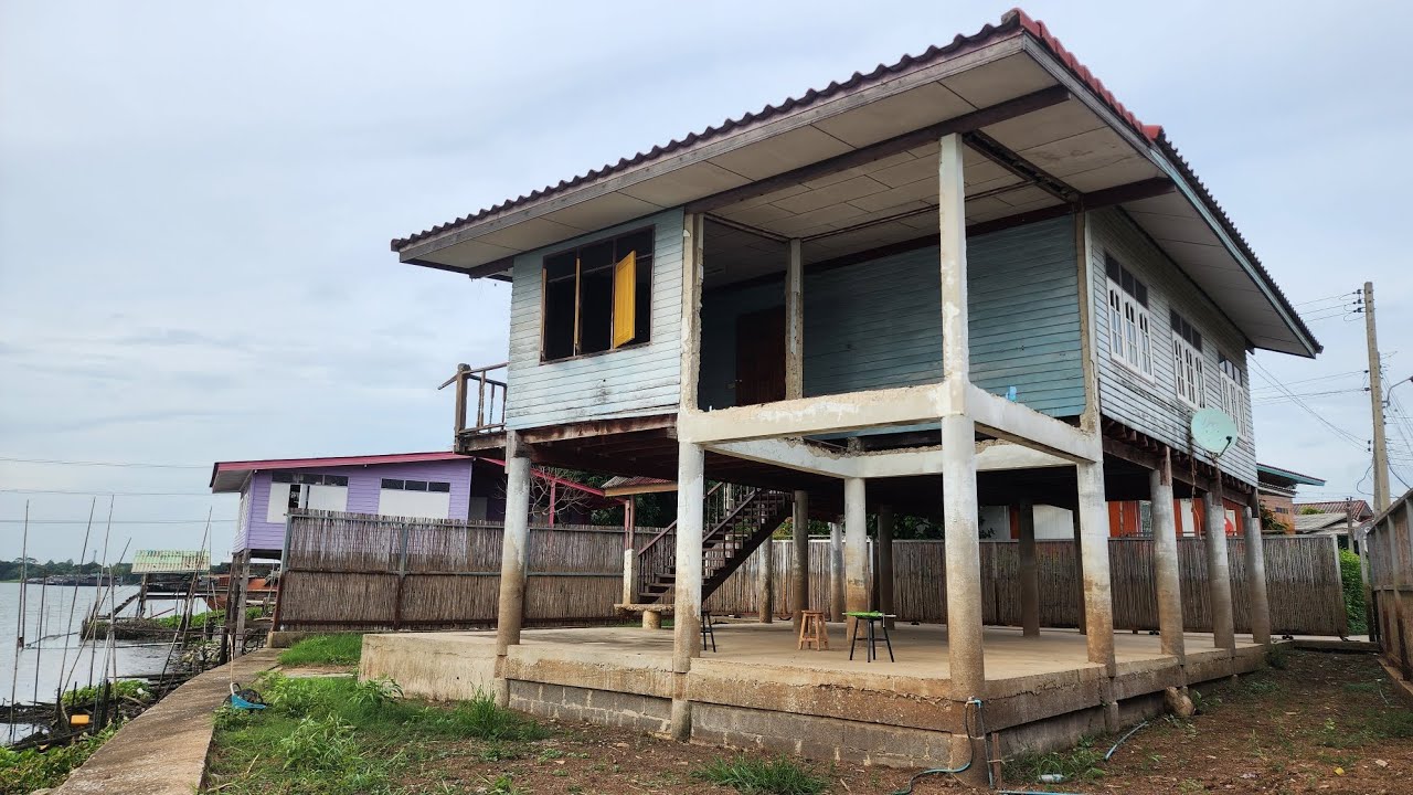 🏡บ้านไม้ริมแม่น้ำเจ้าพระยาวิวสวย