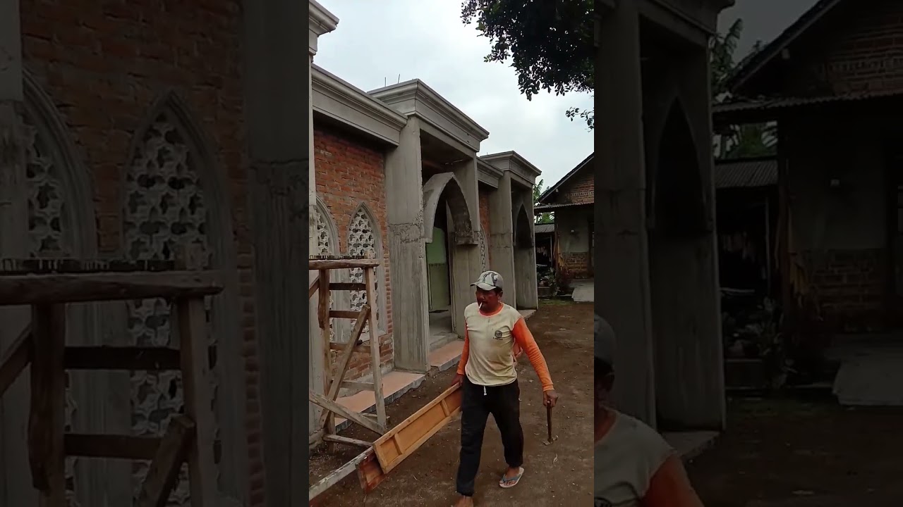 desain teras Mushola yg megah... 