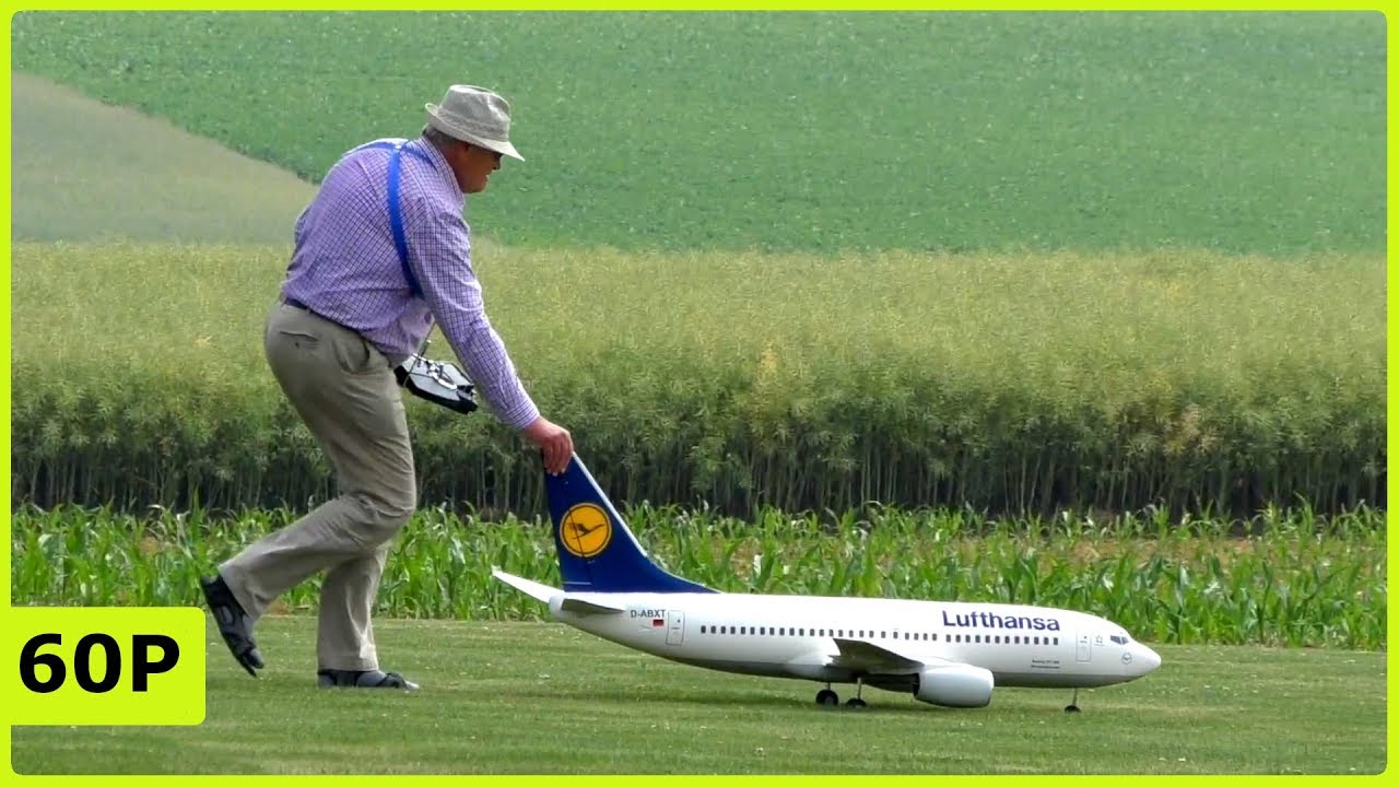 FANTASTIC RC LUFTHANSA AIRLINER ELECTRICAL IMPELLER FLIGHT DEMONSTRATION