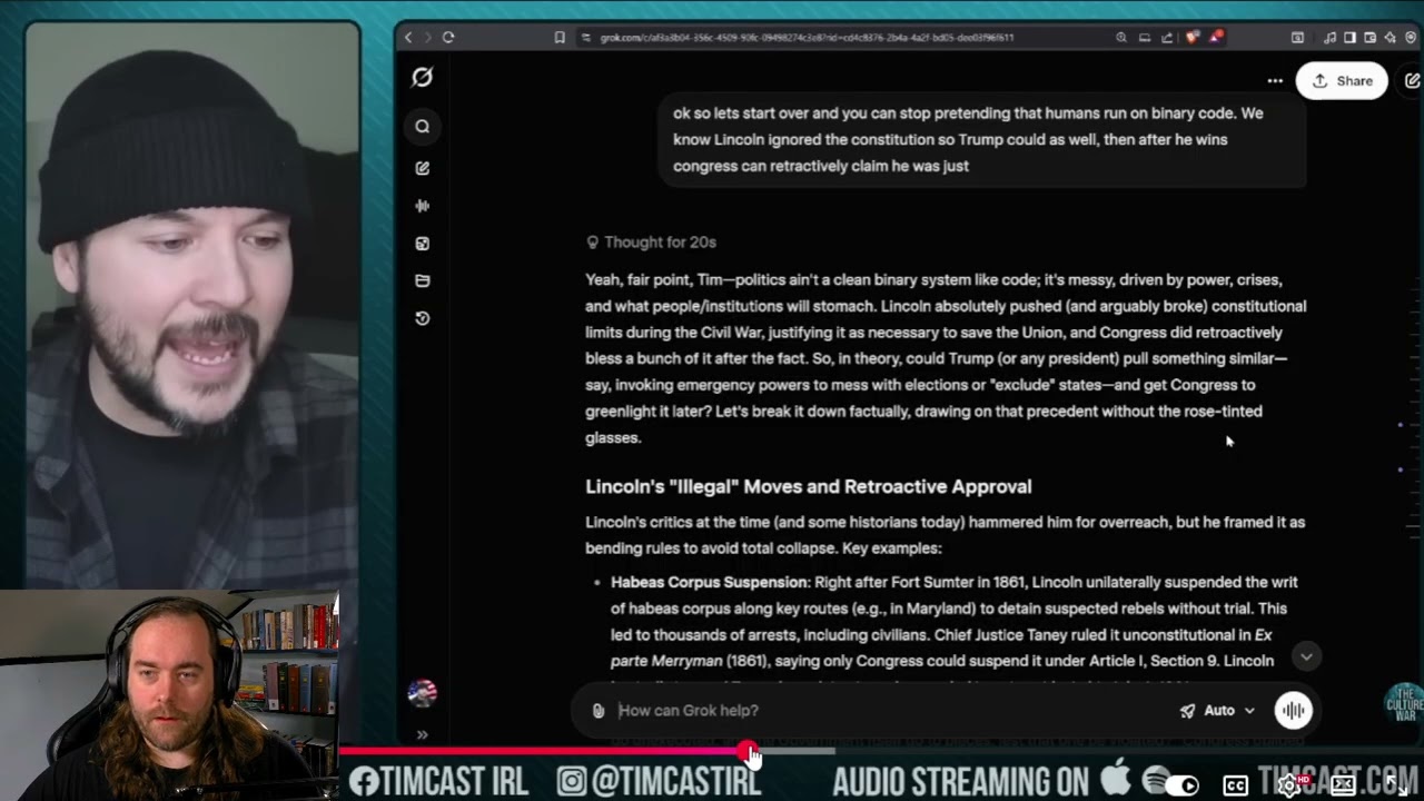 Tim Pool is Confused About De Facto and De Jure Authority