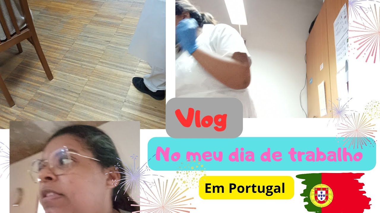 #vlog do meu dia de trabalho em Portugal #☺️☺️☺️#cute #trabalho #cuidado