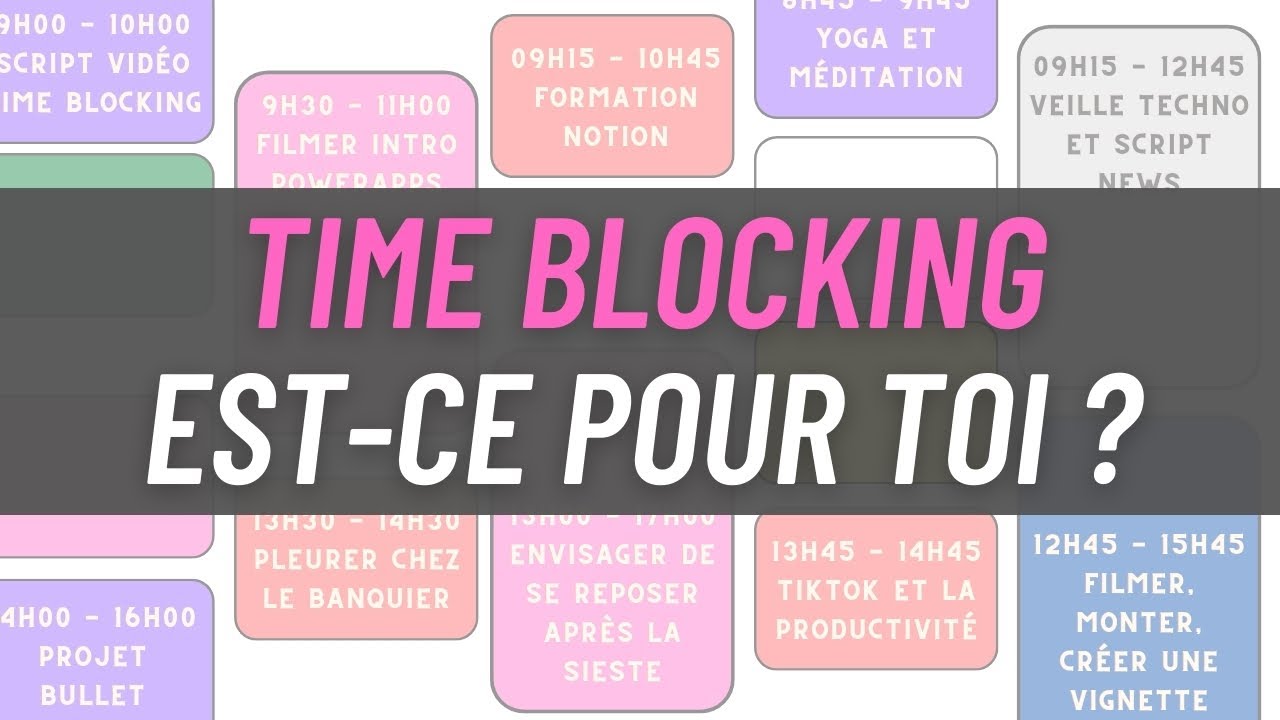 Du Time Blocking pendant un mois