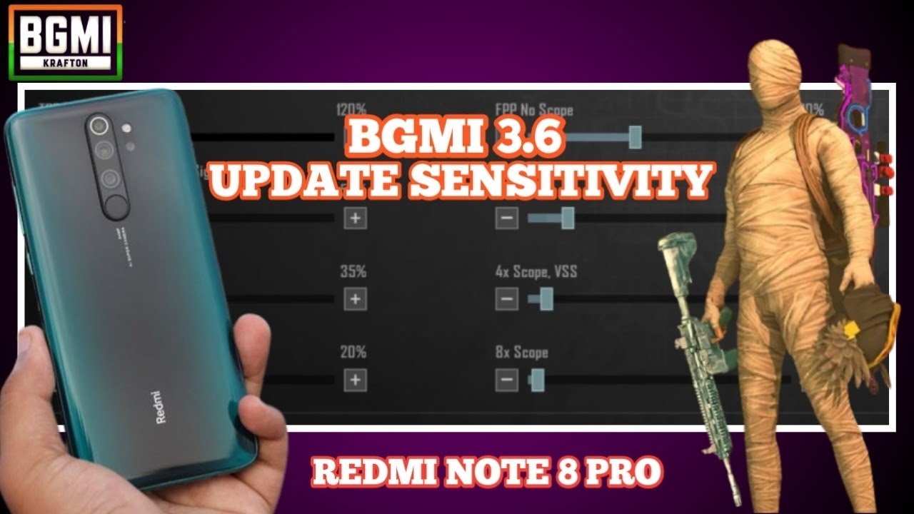 Redmi Note 8 Pro Zero Recoil Bgmi Sensitivity 2025 | Best Gyro Sensitivity For Redmi Note 8 Pro Bgmi