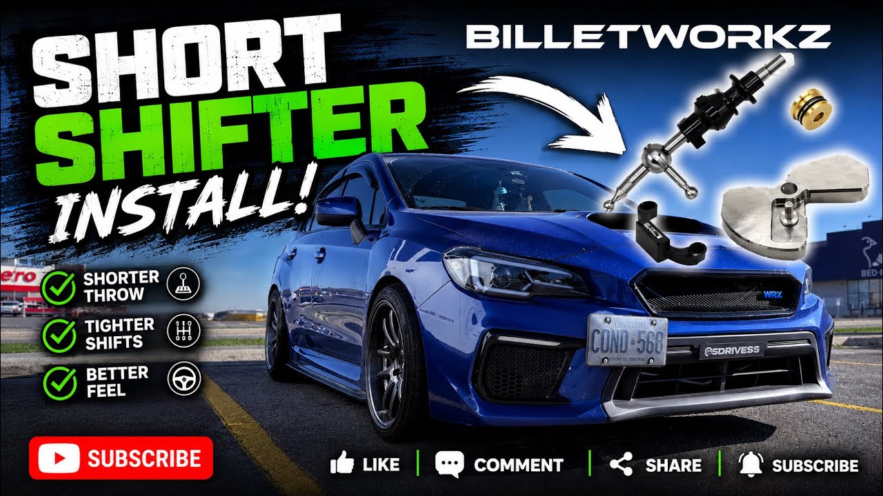 BILLETWORKZ SHORT SHIFTER INSTALL ON MY 2020 WRX