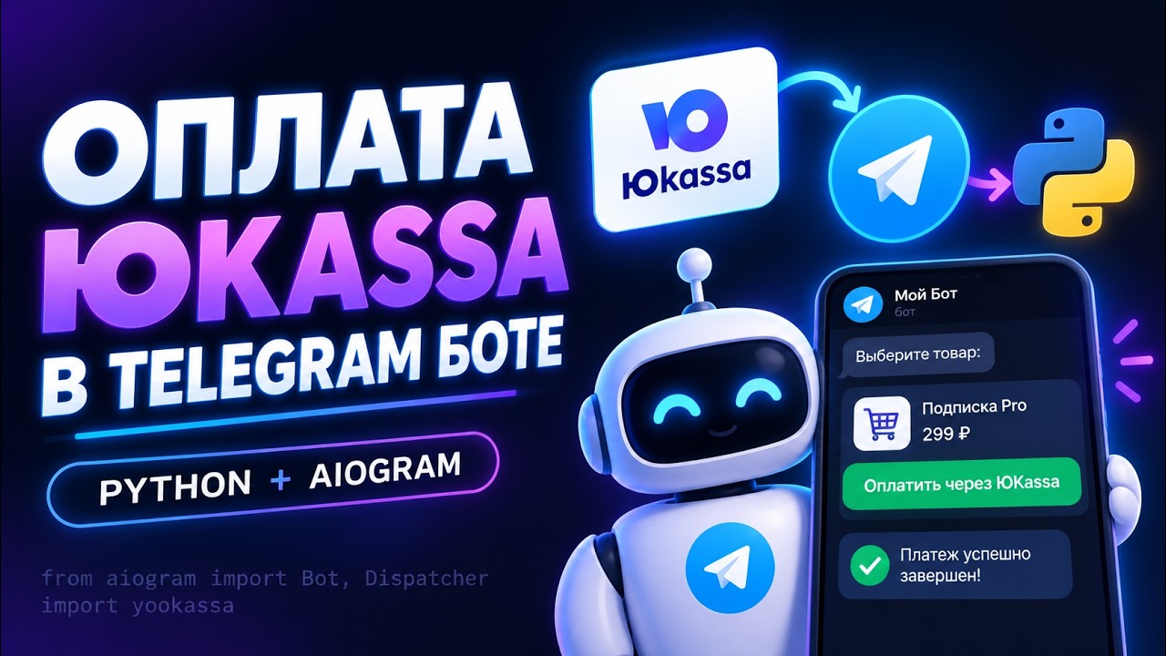 TELEGRAM БОТ С ОПЛАТОЙ ЮКАССА на PYTHON | Подключить ЮMoney платежи AIOgram