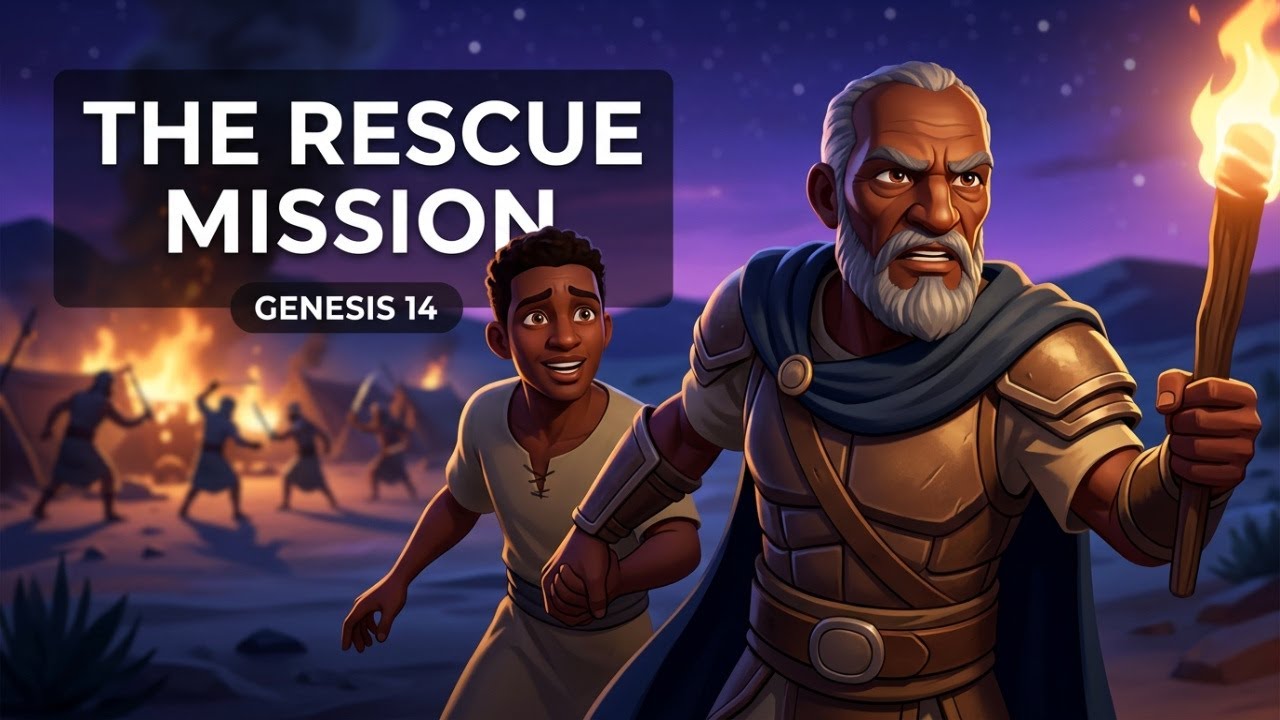 Abram Saves Lot |  Abram Meets Melchizedek |  Genesis 14 | Animated Bible Stories