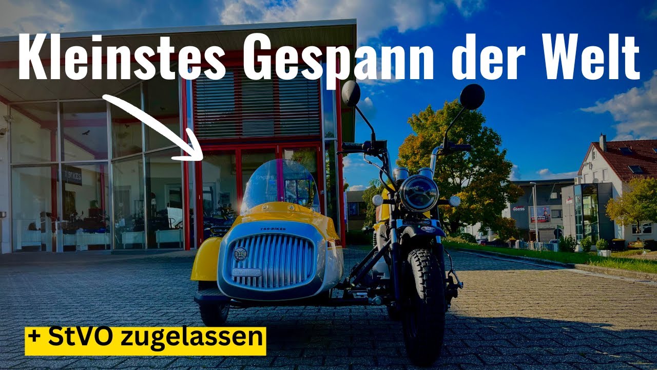 🚨 Das KLEINSTE GESPANN der WELT &ndash; und es ist STRASSENZUGELASSEN in DEUTSCHLAND! 🇩🇪